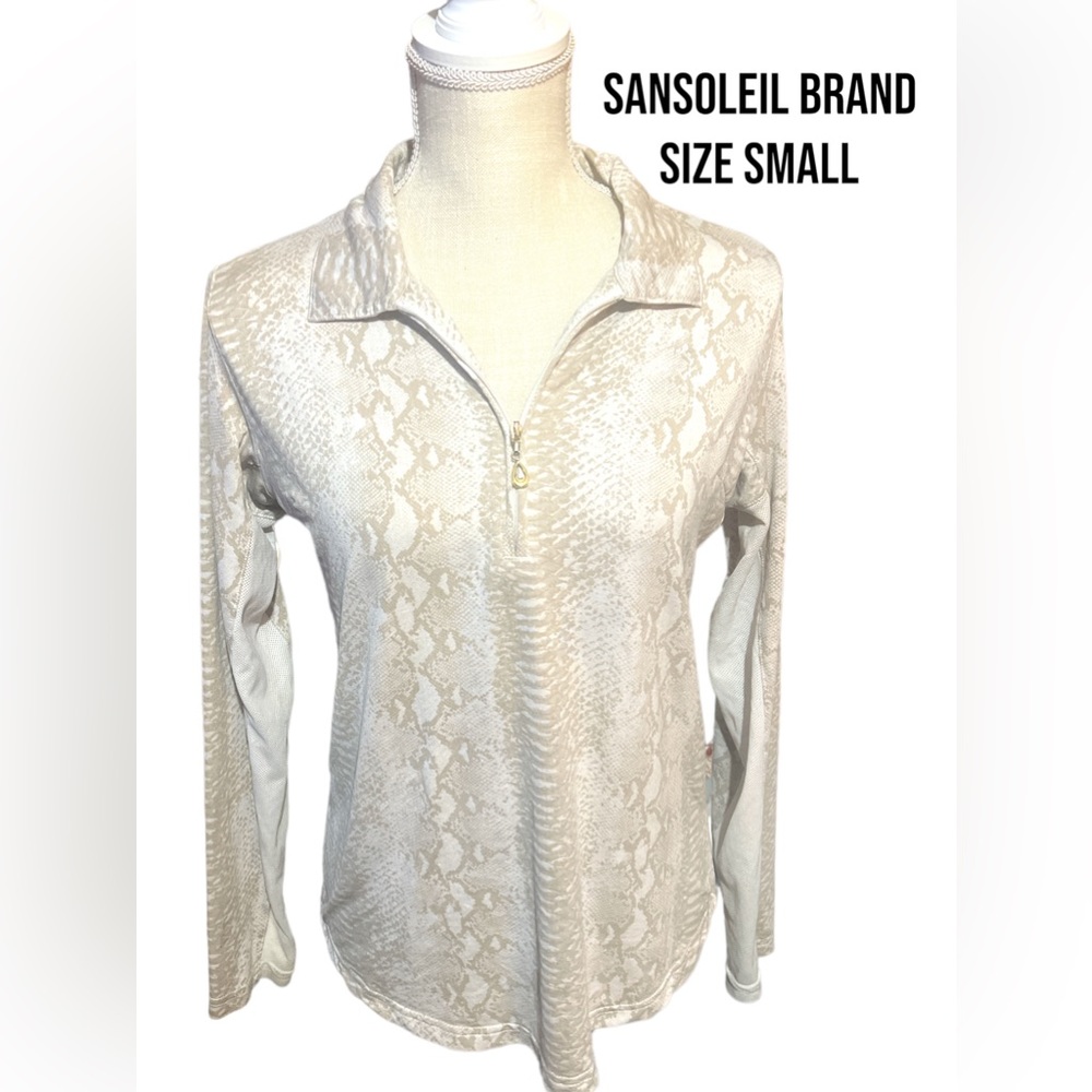 San Soleil Long Sleeve Top Small UPF 50 Snake